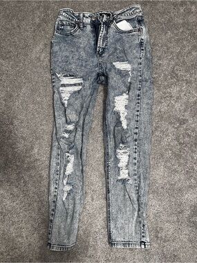 wild fable Light Blue Distressed Skinny Jeans